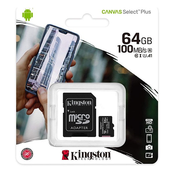 MICRO-SD Kingston Canvas 64GB (CL.10)
