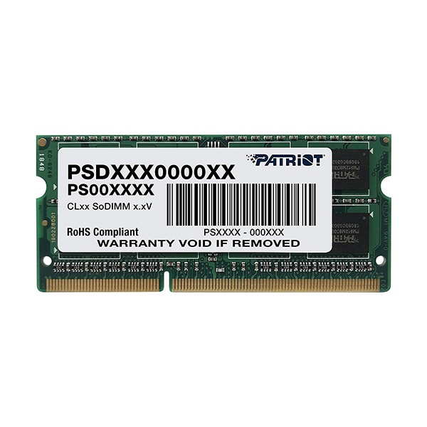 RAM 4GB DDR3 1600 (SO-DIMM) PATRIOT