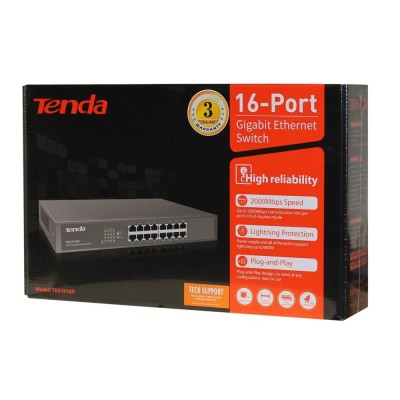 Switch 16 Ports (10-100-1000) TENDA